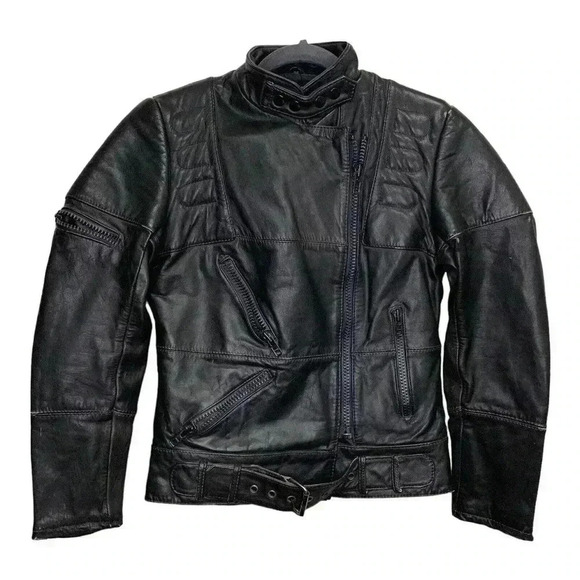 HEIN GERICKE for HARLEY DAVIDSON MOTORCYCLE LEATHER PADDED JACKET MENS 36 - Picture 1 of 15